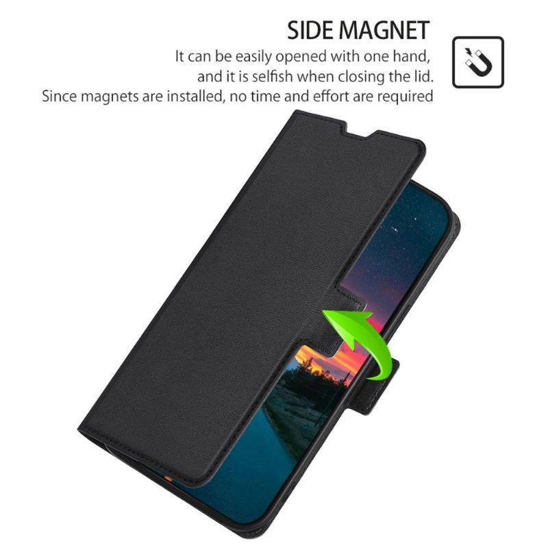 Flip Case voor Samsung Galaxy A13 4G Kunstleer Minimalistisch Bedrijf