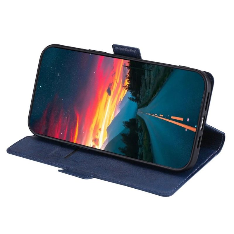 Flip Case voor Samsung Galaxy A13 4G Kunstleer Minimalistisch Bedrijf