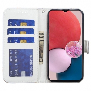 Folio-hoesje voor Samsung Galaxy A13 4G Ananas