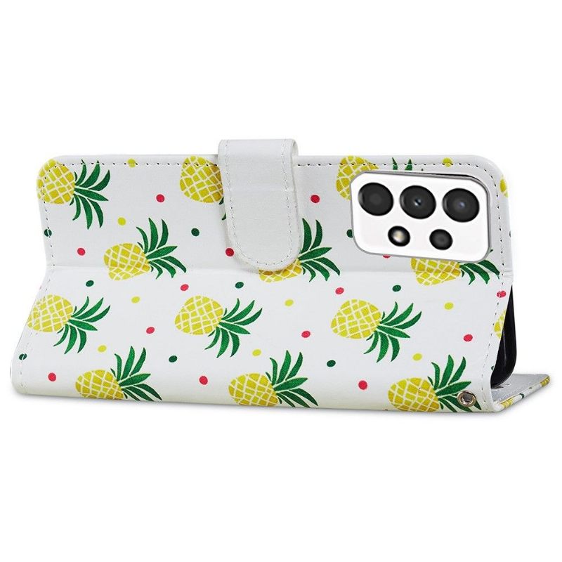 Folio-hoesje voor Samsung Galaxy A13 4G Ananas