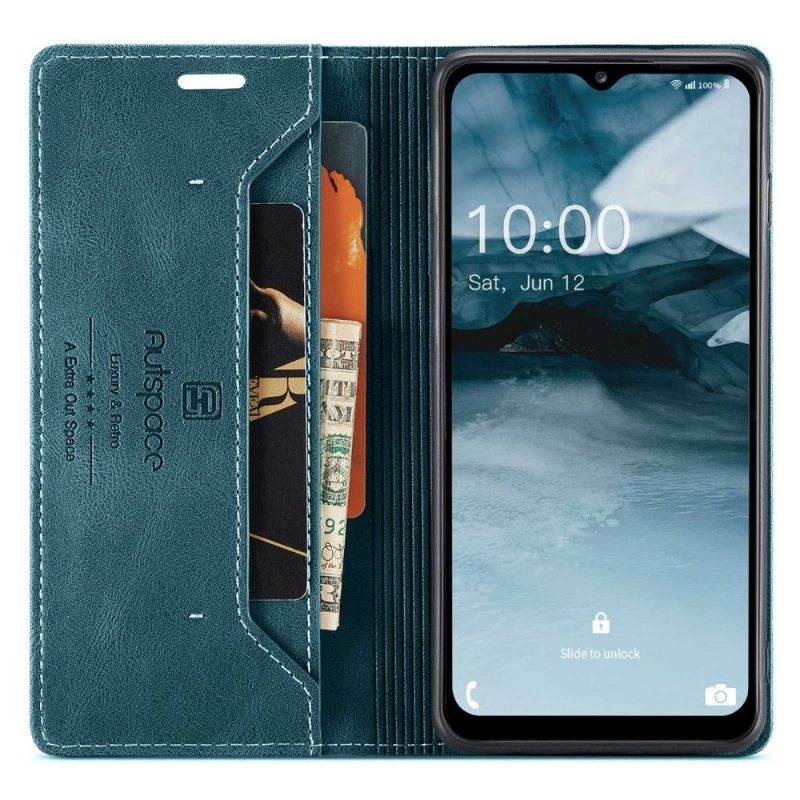 Folio-hoesje voor Samsung Galaxy A13 4G Anti-fall Autspace Kunstleer