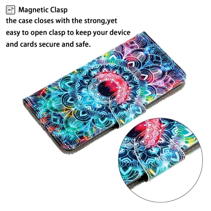 Folio-hoesje voor Samsung Galaxy A13 4G Anti-fall Kleurrijke Mandala