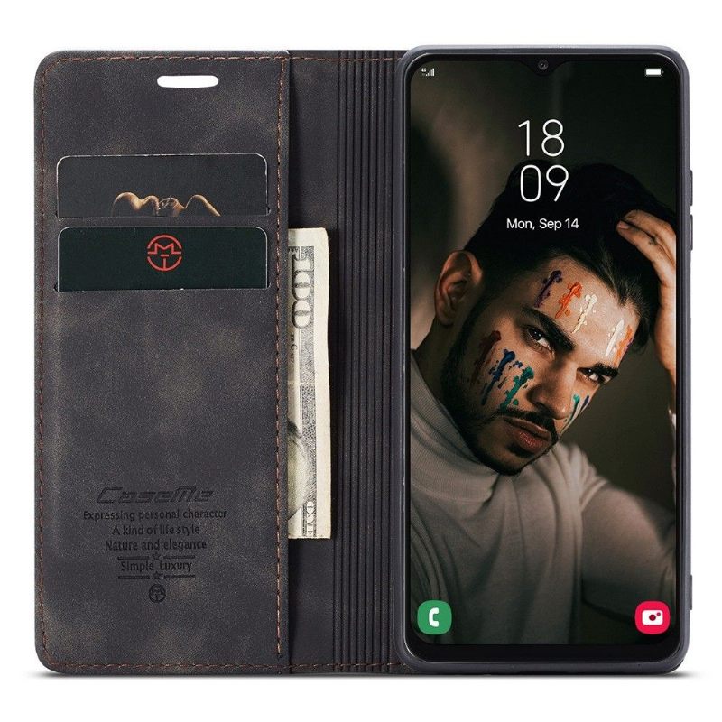 Folio-hoesje voor Samsung Galaxy A13 4G Caseme 013-serie Imitatieleer