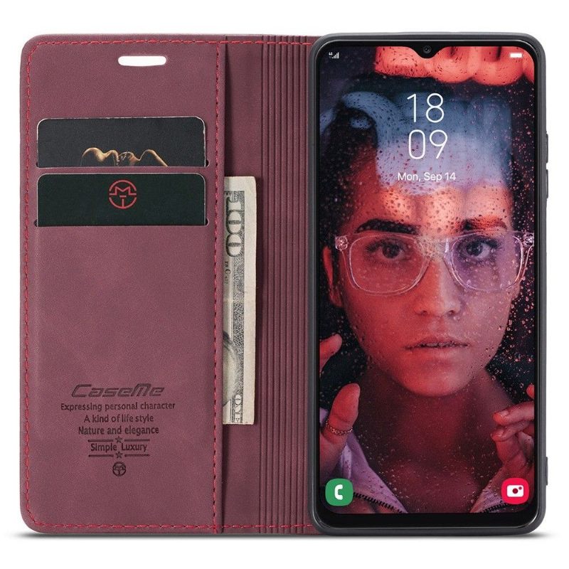 Folio-hoesje voor Samsung Galaxy A13 4G Caseme 013-serie Imitatieleer