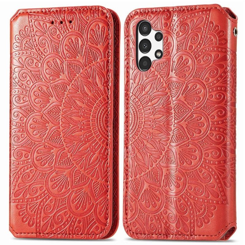 Leren Hoesje voor Samsung Galaxy A13 4G Chique Mandala