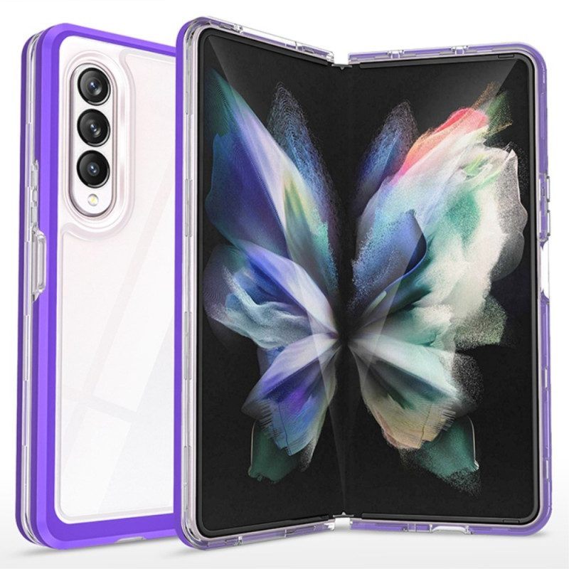 Telefoonhoesje voor Samsung Galaxy Z Fold 4 Transparante Sportkleding