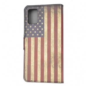 Cover voor Samsung Galaxy A41 Vintage Amerikaanse Vlag