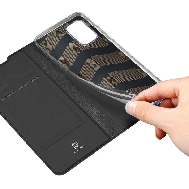 Flip Case voor Samsung Galaxy A41 Satijnen Coating