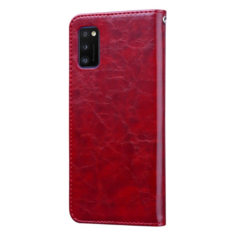 Folio-hoesje voor Samsung Galaxy A41 Anti-fall Luxe Vintage