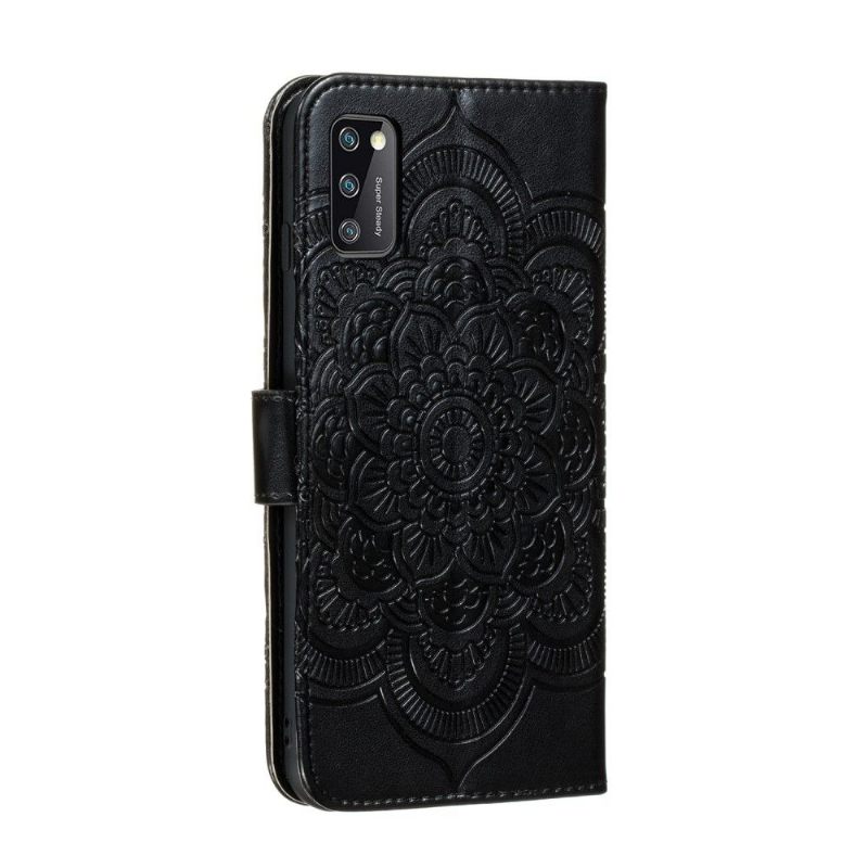 Folio-hoesje voor Samsung Galaxy A41 Anti-fall Mandala Met Leereffect