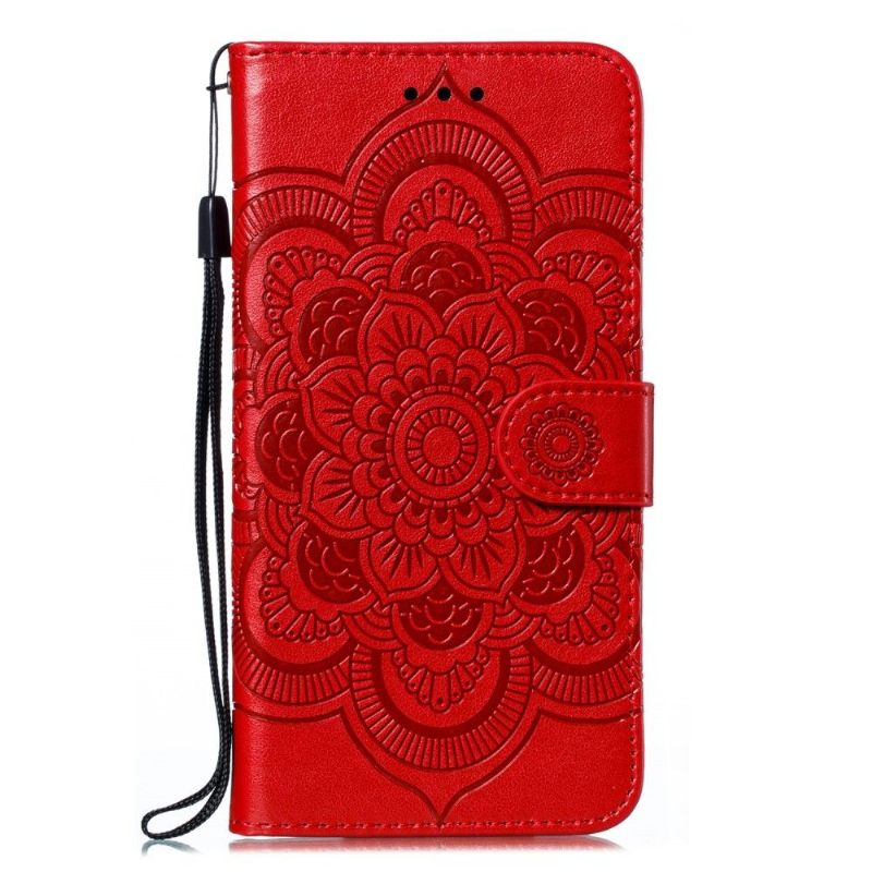 Folio-hoesje voor Samsung Galaxy A41 Anti-fall Mandala Met Leereffect