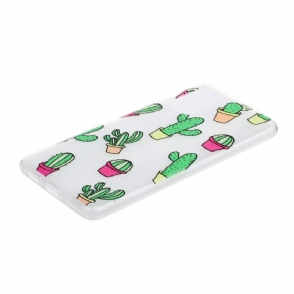 Hoesje voor Samsung Galaxy A41 Transparante Cactus