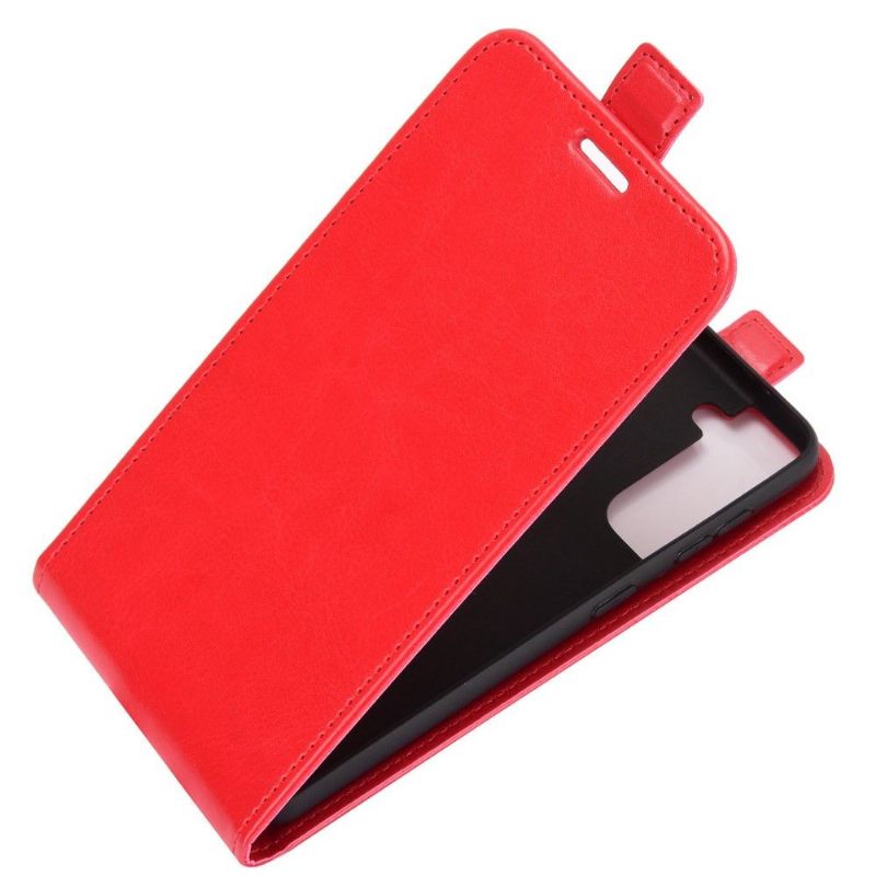 Flip Case voor Samsung Galaxy S21 5G Folio-hoesje Kunstleer Verticaal