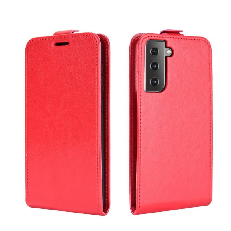 Flip Case voor Samsung Galaxy S21 5G Folio-hoesje Kunstleer Verticaal