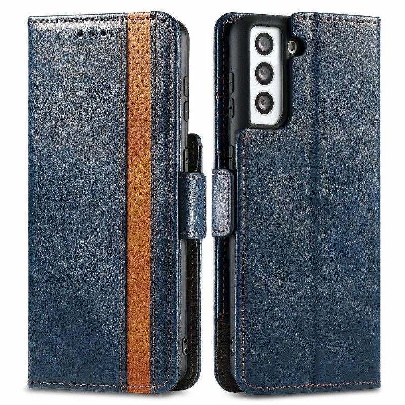 Flip Case voor Samsung Galaxy S21 5G Folio-hoesje Zakelijk Omdraaien