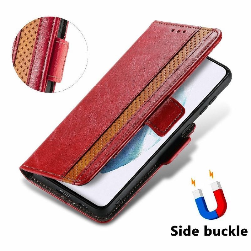 Flip Case voor Samsung Galaxy S21 5G Folio-hoesje Zakelijk Omdraaien