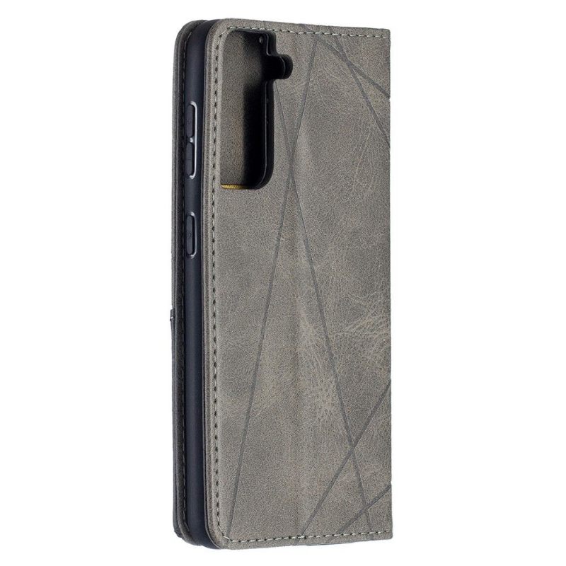 Folio-hoesje voor Samsung Galaxy S21 5G Célinia Style Lederen Kaarthouder