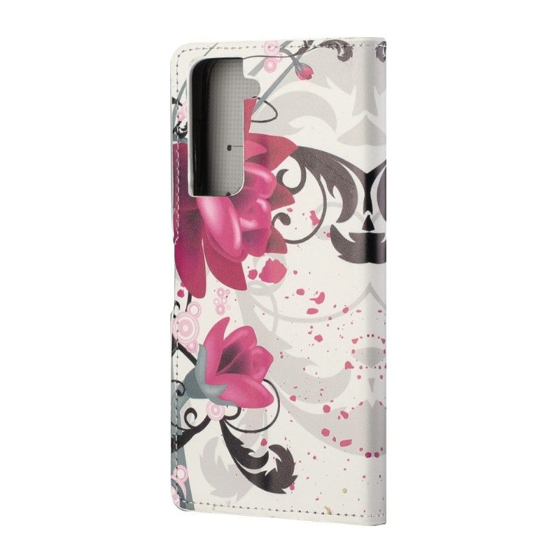 Folio-hoesje voor Samsung Galaxy S21 5G Lotusbloemen