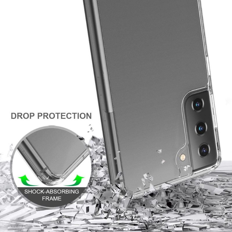 Hoesje voor Samsung Galaxy S21 5G Anti-fall Bescherming Hoesje Transparant