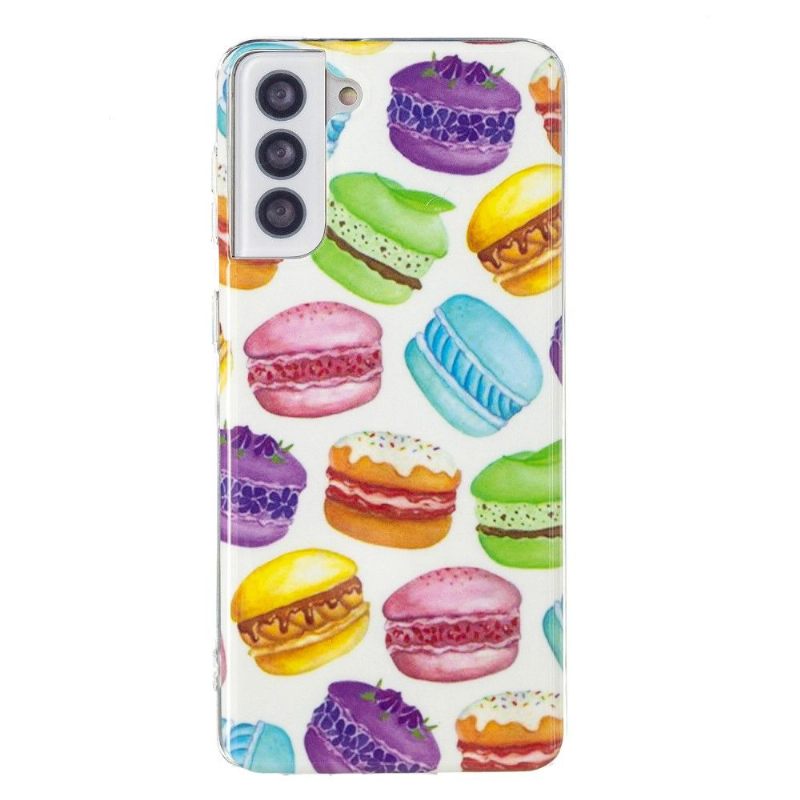 Hoesje voor Samsung Galaxy S21 5G Fluorescerende Macarons