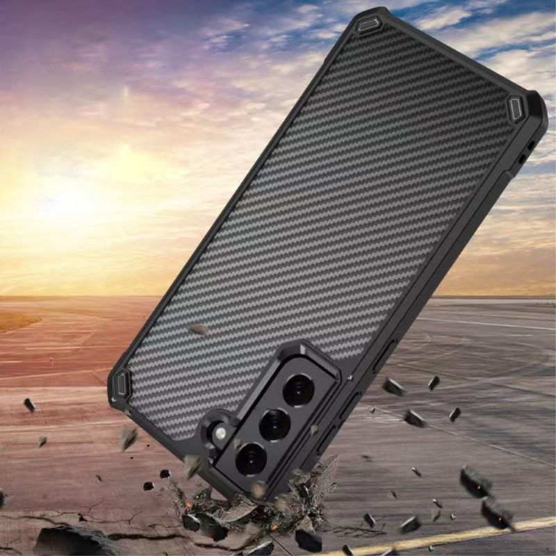 Hoesje voor Samsung Galaxy S21 5G Heldere Koolstof