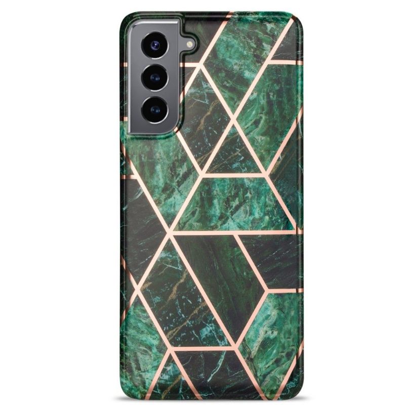 Hoesje voor Samsung Galaxy S21 5G Marmeren Geometrie