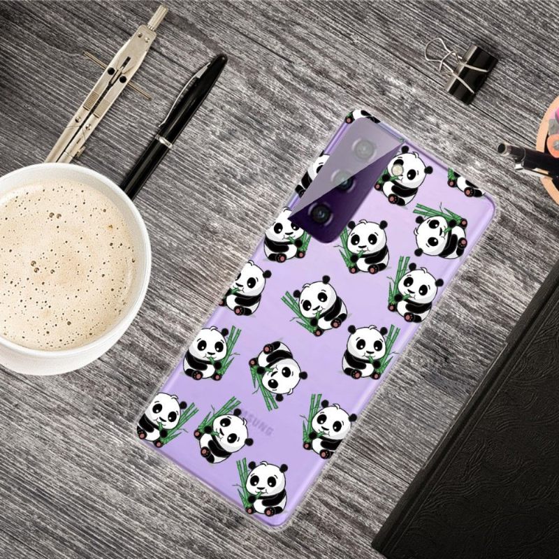 Hoesje voor Samsung Galaxy S21 5G Meerdere Panda's