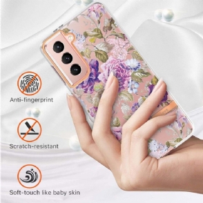 Hoesje voor Samsung Galaxy S21 5G De Violette Pioen