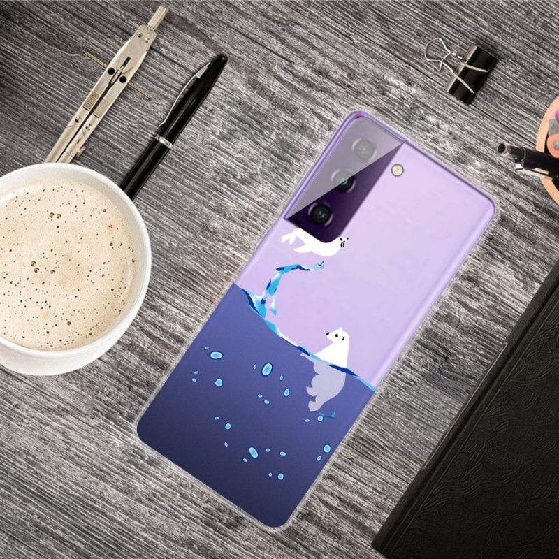 Hoesje voor Samsung Galaxy S21 5G Zeehond En Ijsbeer