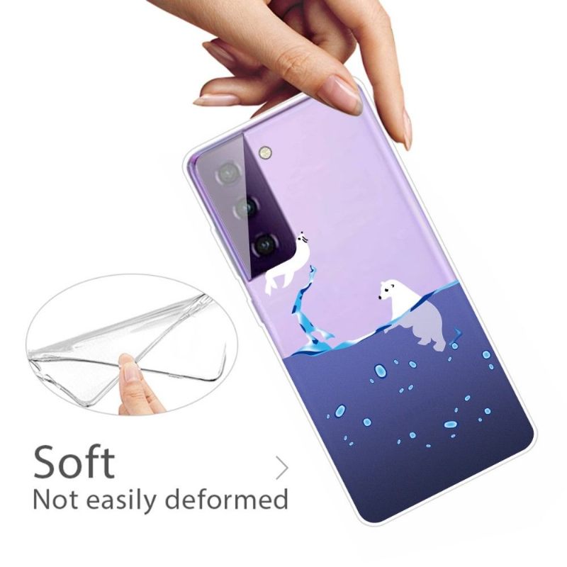 Hoesje voor Samsung Galaxy S21 5G Zeehond En Ijsbeer
