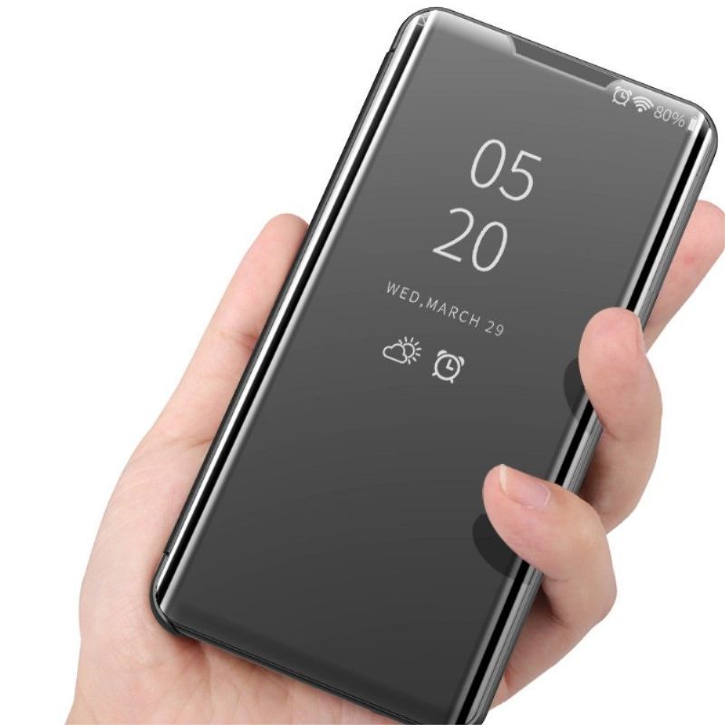 Telefoonhoesje voor Samsung Galaxy S21 5G Folio-hoesje Spiegeleffect