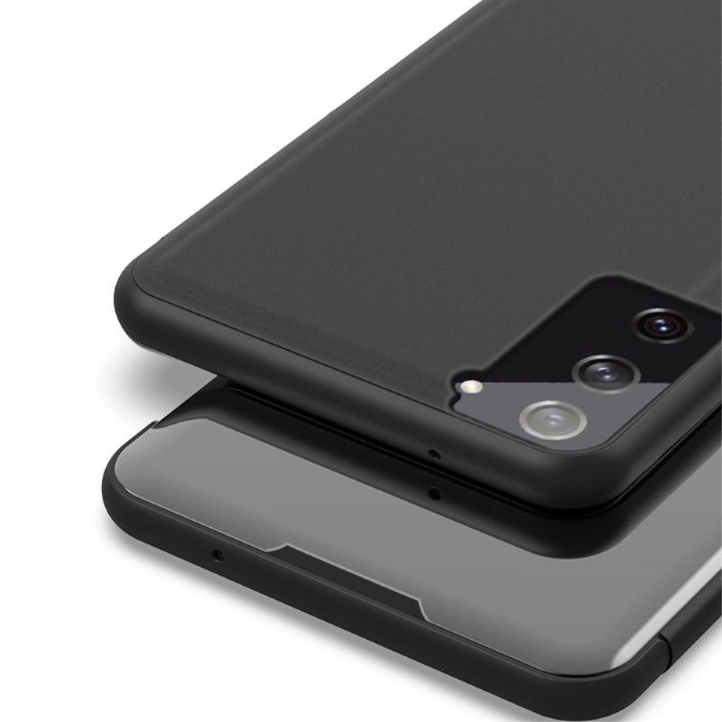 Telefoonhoesje voor Samsung Galaxy S21 5G Folio-hoesje Spiegeleffect