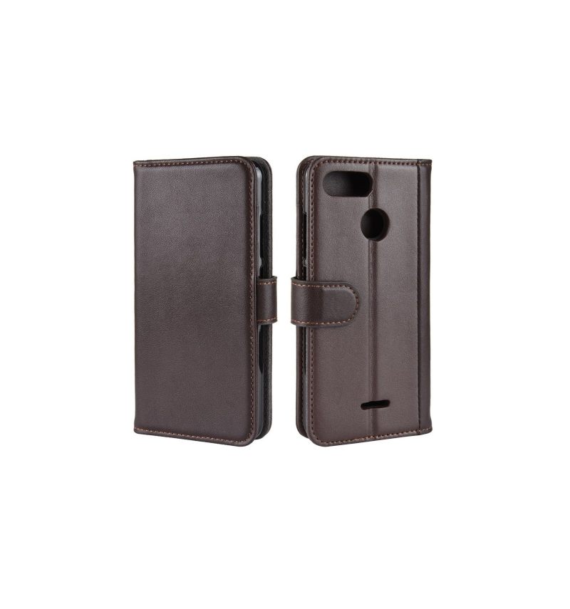 Cover voor Xiaomi Redmi 6 Premium Lederen Kaarthouder