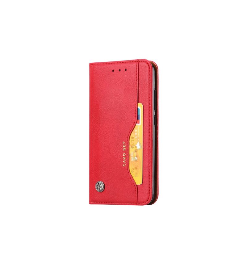 Cover voor Xiaomi Redmi 6 Stand Case Leren Kaarthouder