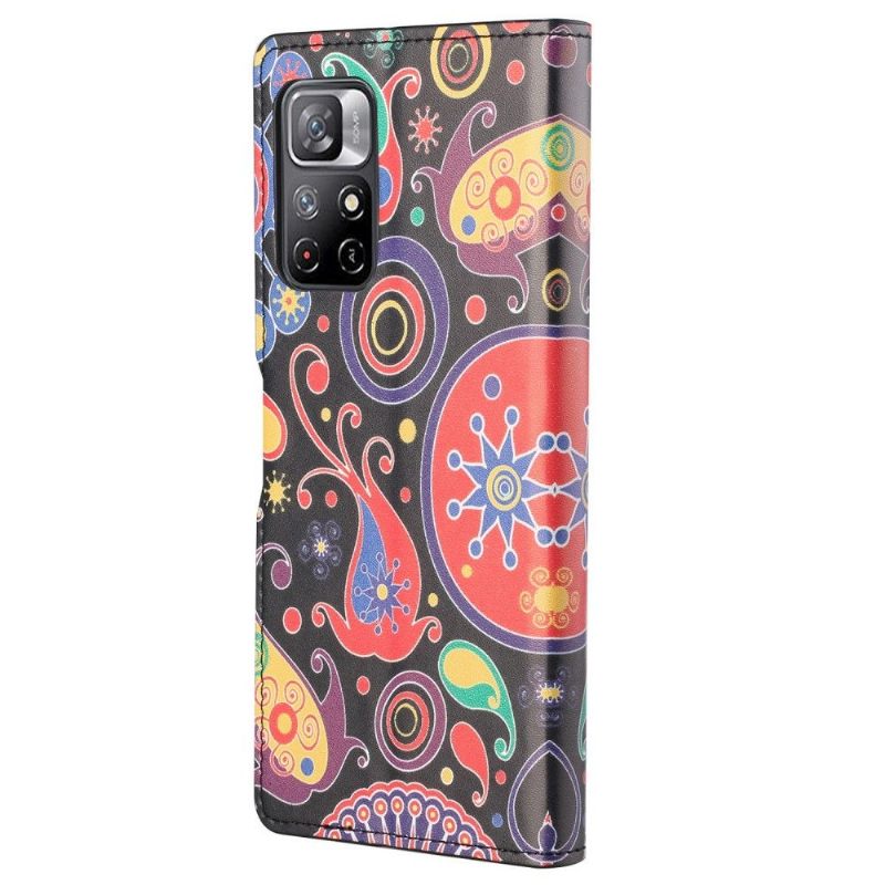 Folio-hoesje voor Poco M4 Pro 5G Paisley Bloem