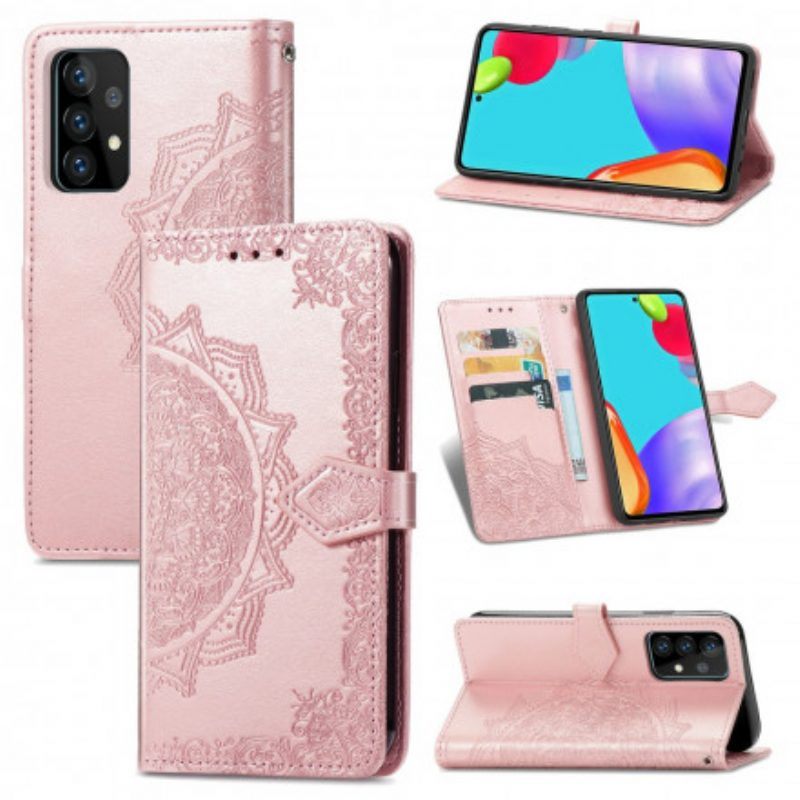 Flip Case voor Samsung Galaxy A52 4G / A52 5G / A52s 5G Mandala Middeleeuwen