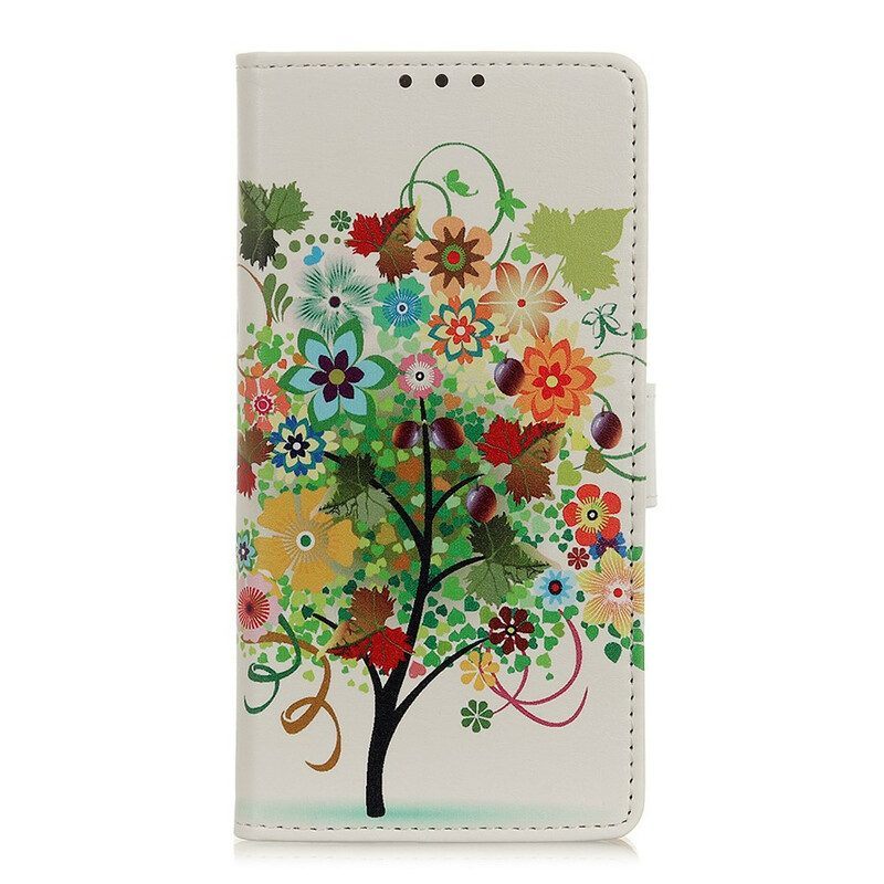 Folio-hoesje voor Samsung Galaxy A52 4G / A52 5G / A52s 5G Bloeiende Boom