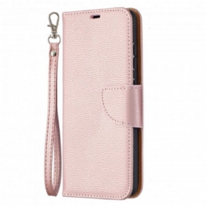 Folio-hoesje voor Samsung Galaxy A52 4G / A52 5G / A52s 5G Flip Case Lychee Rabat Schuin