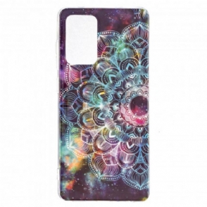 Hoesje voor Samsung Galaxy A52 4G / A52 5G / A52s 5G Fluorescerende Kleurrijke Mandala