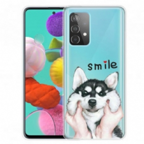 Hoesje voor Samsung Galaxy A52 4G / A52 5G / A52s 5G Lach Hond