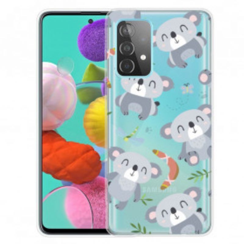 Hoesje voor Samsung Galaxy A52 4G / A52 5G / A52s 5G Leuke Koala's