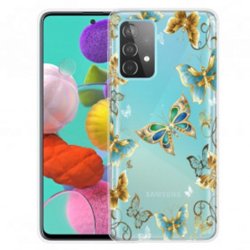 Hoesje voor Samsung Galaxy A52 4G / A52 5G / A52s 5G Ontwerp Vlinders