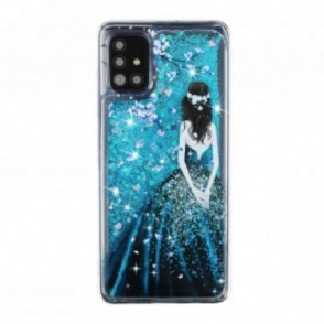 Hoesje voor Samsung Galaxy A52 4G / A52 5G / A52s 5G Vrouw Pailletten