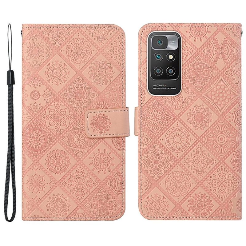 Folio-hoesje voor Xiaomi Redmi 10 Mandala Caleidoscoop