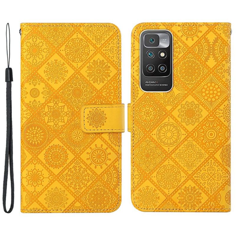 Folio-hoesje voor Xiaomi Redmi 10 Mandala Caleidoscoop