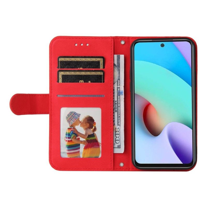 Folio-hoesje voor Xiaomi Redmi 10 Retro-stijl Met Klinknagel