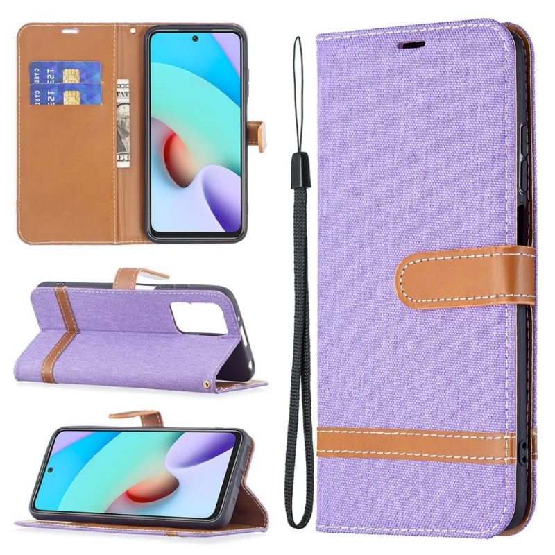 Folio-hoesje voor Xiaomi Redmi 10 Stoffen Bekleding