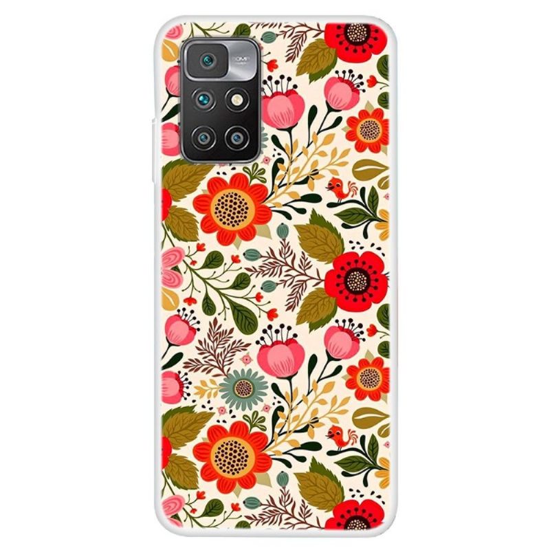 Hoesje voor Xiaomi Redmi 10 Kleurrijke Bloemen