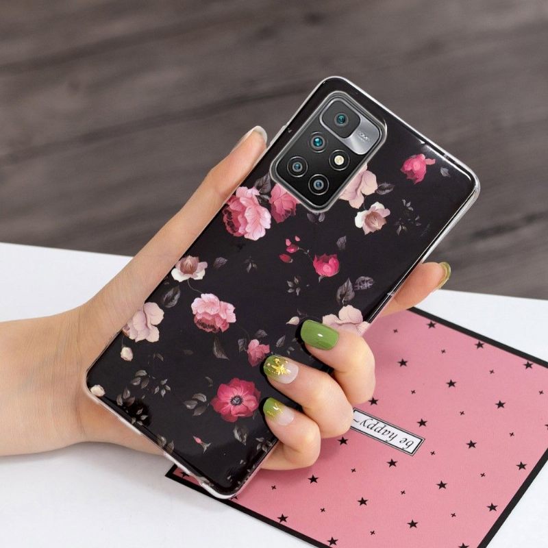 Hoesje voor Xiaomi Redmi 10 Lichtgevende Bloemen