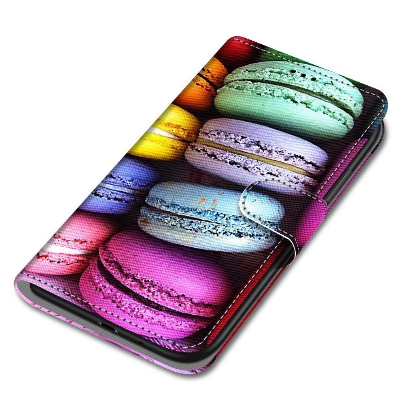 Leren Hoesje voor Xiaomi Redmi 10 Bescherming Macarons